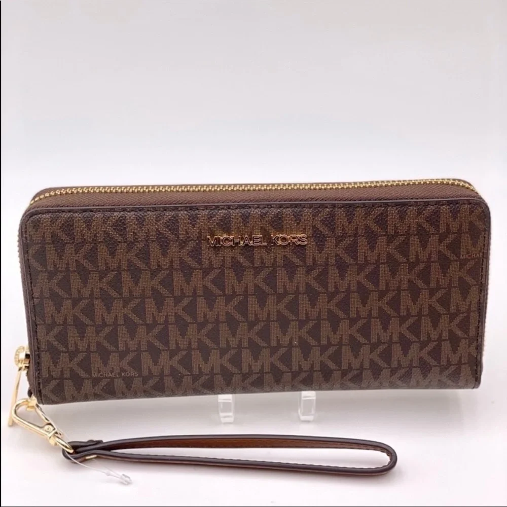 Michael Kors Large Continental Wallet Brown - Picture 3 of 9